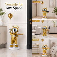 Vente en gros usine : Ornement de chicha en résine, motif astronaute, 70 cm, pour plateau de chicha de salon