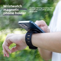 Support de téléphone de bracelet magnétique de bras de forme physique rotatif à 360 degrés portatif pour le cyclisme en plein air