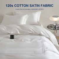 Linge de lit d'hôtel blanc, ensemble de literie 4 pièces, drap, housse de couette pour clubs haut de gamme, hôtels de luxe, fournisseur en gros de SPA haut de gamme