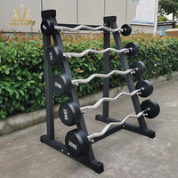 Barre de musculation droite personnalisée avec logo pour équipement de fitness, haltères libres 10 20 30 35 40 KG, ensemble de barres de curl fixes