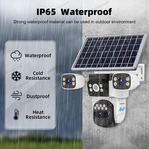 Hongnaer 6K 12MP AOV 5G WiFi6 Drahtlose 4G Solar Security PTZ Kamera O-KAM Pro <span class=keywords><strong>3</strong></span> Objektiv Outdoor WiFi 4G Sim Karte CCTV Solar kamera - Product Image 6