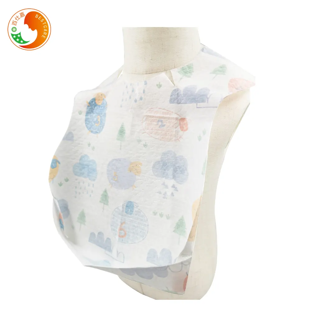 Factory hot sale bibs disposable for babies customized disposable baby changing bib suppliers