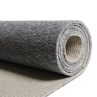 Tapis de sol en PP à poils bas rouge conception mur à mur pour réunion de bureau danse cinéma hôtel allée coureur église escaliers centre commercial usage domestique