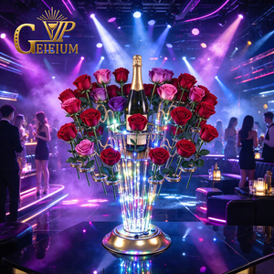 New bar club Lounge wedding Wedding Birthday Party Event LED VIP Bottle Service Floral Decor Light Up Shot Glass <b>holder</b> - Product Image 4