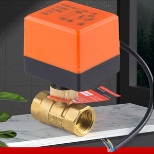 Dn 25 PN <span class=keywords><strong>16</strong></span> lập trình điều khiển nước shutoff 24VDC điện tử cơ giới Brass <span class=keywords><strong>Ball</strong></span> <span class=keywords><strong>valve</strong></span> với thiết bị truyền động - Product Image 2