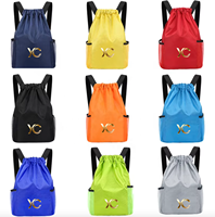 Sac à dos pliable personnalisé imperméable avec cordon de serrage, sac de sport à cordon pour activités de plein air, sacs à dos décontractés à cordon