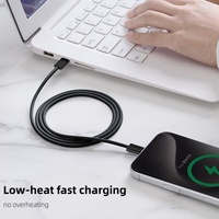 Câble USB Type-C 5V2A Charge Rapide 1M 2M Câble de Données et de Charge en Alliage d'Aluminium Tressé Durable pour iPhone 17 16