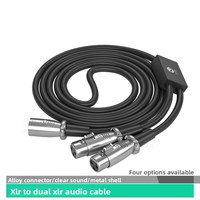 Câble audio XLR mâle-femelle avec conducteur en cuivre sans oxygène pour amplificateur, mixeur, extension MP3