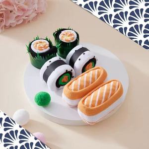 Calcetines de <span class=keywords><strong>Sushi</strong></span> al por Mayor, Unisex, Creativos, Divertidos, de Algodón, con Diseño en el Puño, para Uso Diario, Colores Personalizados, Caja con Logotipo - Product Image 1