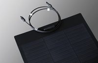 Panneau solaire semi-flexible ETFE 80W pour camping-car, caravane, systèmes d'énergie solaire