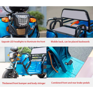 Triciclo Eléctrico de Carga, Tipo King, Volquete, Agrícola, Fabricantes Transfronterizos, Carrocería Abierta, Batería de 12V - Product Image 4