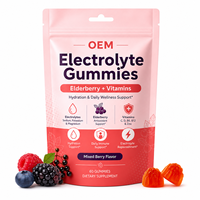 Gummies électrolytiques OEM avec baies d'églantier et vitamines pour soutenir l'hydratation, la réapprovisionnement en électrolytes et le bien-être immunitaire