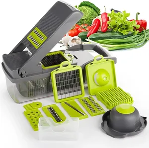 12 in 1 el işletilen sebze dilimleme gıda dicer shredder süzgeç ve yumurta ayırıcı online meyve ve sebze araçları