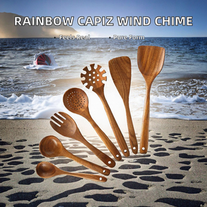 Cuillère en bois d'acacia miniature, solide, faite à la main, pour la confiture et l'espresso, vente en gros, en vrac, à prix abordable - Product Image 2