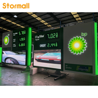 Affiche numérique personnalisée, panneau LED double face en aluminium pour station-service, panneau pylon pour afficher les prix du carburant