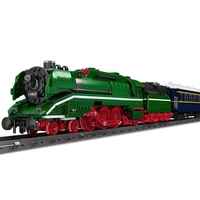 Mould King 12007 Elektronik Uzaktan Kumandalı BR18 201 Alman Tren Modeli Plastik DIY Yapım Blokları Oyuncak Seti
