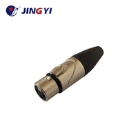 Profesional semua OFC 3pin betina Ke 6.35mm TS 1/4 "Jack Mono gitar Stereo 3 Pin XLR mikrofon mikrofon kabel Audio