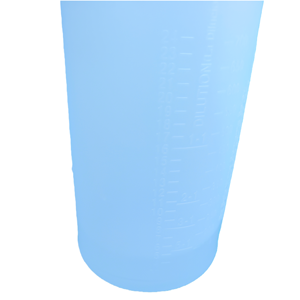 زجاجة رش بلاستيكية أسطوانية فارغة سعة 24 أونصة من البولي إيثيلين عالي الكثافة مع بخاخ أحمر وأبيض أو أزرق وأبيض - Product Image 4