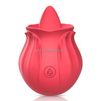 SacKnove Multi-Paar-Sexspielzeug: Klitoris-Sauger mit Zungenfunktion, Teleskop-Dildo in Rosenform, Saugvibrator für Frauen