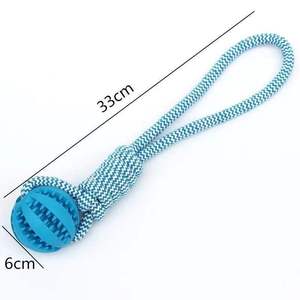 Cuerda <span class=keywords><strong>de</strong></span> goma <span class=keywords><strong>para</strong></span> mascotas, juguetes resistentes, dientes molares, dispensar <span class=keywords><strong>comida</strong></span>, nudo <span class=keywords><strong>de</strong></span> mordida, entrenamiento interactivo, cuerda <span class=keywords><strong>para</strong></span> <span class=keywords><strong>perros</strong></span>, Juguetes - Product Image 3