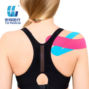 Multicolore 5cm 5M nastro kinesiologia impermeabile elastico in cotone bendaggio atletico per alleviare il dolore muscolare supporto al ginocchio - Product Image 3