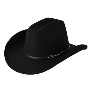 Chapeau Fedora Cowboy Rétro Unisexe en Feutre de Haute Qualité, Design Personnalisé, Vente en Gros, Idéal pour Fêtes, Voyages, Sports, Pêche et Activités de Plein Air - Product Image 2