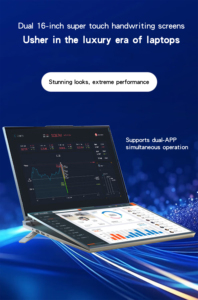Nuevo Portátil 2025 con Procesador I7 de 12.ª Generación, Pantalla Táctil Dual de 16+16 Pulgadas, Aplicación de Pantalla Completa - Product Image 4