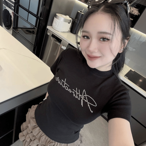 Haut pour femme de style décontracté, col rond, écologique et lavable en machine, coupe ajustée pour la saison printemps-été, service OEM - Product Image 4