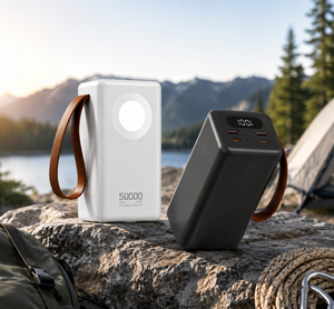 Station d'alimentation portable 50000mAh, batterie externe haute capacité, charge rapide 65W, batterie de secours, lumière LED, sangle de transport portable pour les voyages - Product Image 2