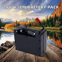 Batterie lithium-ion 24V 12Ah 20Ah 40Ah, pack de batteries rechargeables 25.9V avec port personnalisé pour fauteuil roulant électrique, scooter de mobilité