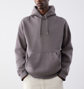 Custom 350 GSM Fleece Blank Hoodies Plain Wholesale Heavyweight Oversized Streetwear Hombres Sudaderas con capucha Sudaderas - Product Image 1