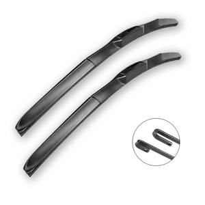 Limpiaparabrisas para automóviles: limpiaparabrisas híbrido, limpiaparabrisas multifuncional para automóviles 99%, acero de resorte curvo para mayor durabilidad - Product Image 1