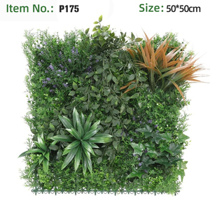 Pannello di Siepe Artificiale 50x50cm con Piante Verdi <span class=keywords><strong>e</strong></span> Fiori <span class=keywords><strong>Bianchi</strong></span> per Decorazione di Giardini, Hotel <span class=keywords><strong>e</strong></span> Sfondi Commerciali - Product Image 4