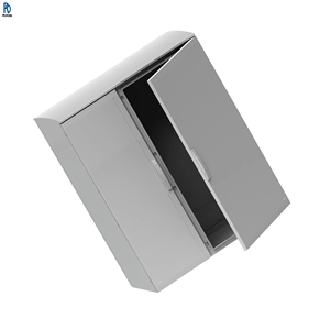 Nsyplat12123g Armoire de sol à 2 portes en polyester renforcé de fibres de verre, IP44, 1250 mm, Porte standard, Gris 320 mm, Série Panelset 12 - Product Image 1