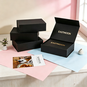 Eco-friendly <b>Collapsible</b> Magnetic Closure Gift Boxes, Foldable Rigid Cardboard Boxes with Custom Print for Gifts - Product Image 1