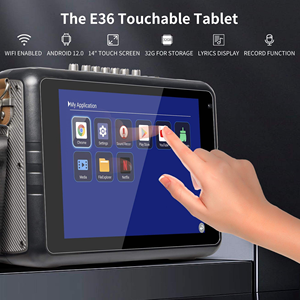 Machine de karaoké professionnelle Gooermi avec affichage des paroles pour adultes, 2 micros sans fil, système de sonorisation portable - Product Image 3