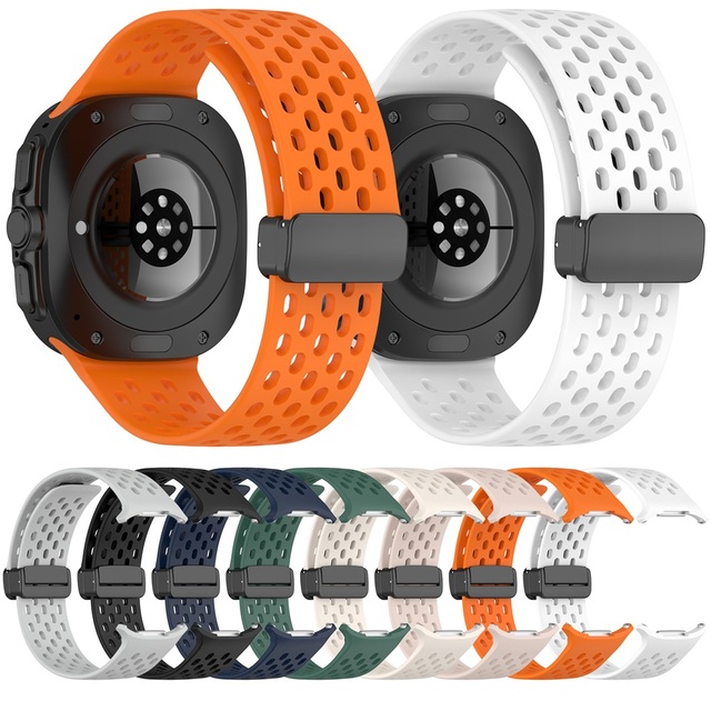 Silicone Magnetic Watch Strap for Galaxy Watch7 Smart Silicone Bracelet for Samsung Galaxy Watch7 Magnetic Watchband