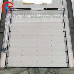 Usine vente directe 40mm épaisseur coupe-vent <span class=keywords><strong>atelier</strong></span> <span class=keywords><strong>porte</strong></span> <span class=keywords><strong>coulissante</strong></span> levage électrique arrière industriel <span class=keywords><strong>porte</strong></span> sectionnelle aérienne - Product Image 4
