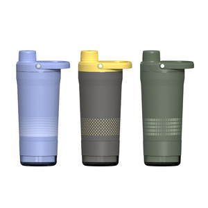 Insulated <b>Shaker</b> Water <b>Bottle</b> Portable Handle Stainless Steel Tumbler for Gym Sports - Product Image 2