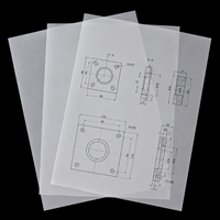 Película Transparente para Plotter PET de 75 Micras, Resistente al Agua, Imprimible con Tinta, para Dibujos Técnicos de Ingeniería CAD