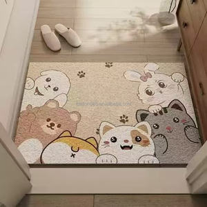 <span class=keywords><strong>Paillasson</strong></span> personnalisé pour enfants en PVC moderne, lavable, à poils coupés, tissé, antidérapant, adapté aux animaux domestiques - Product Image 4