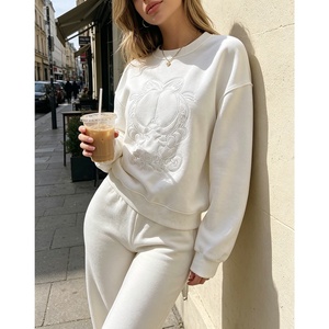 Suéteres Casuales de <span class=keywords><strong>Calle</strong></span> para Mujer con Logotipo Personalizado de Alta Calidad al por Mayor, para Primavera y Otoño, Moda Femenina - Product Image 2
