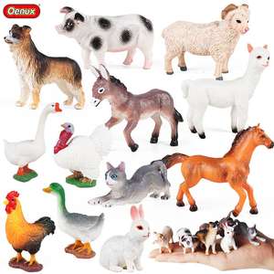 Yxs simulación cognitiva mini aves de corral animal modelo juguete pollo pato ganso cerdo perro pavo conejo caballo burro alpaca - Product Image 4