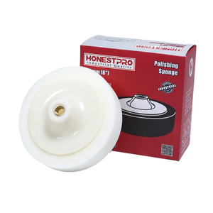 Almohadilla de Esponja Plana Blanca de Alta Calidad al por Mayor para Encerado y Pulido de Automóviles - Product Image 1