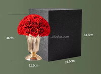 Groothandel Geconserveerde Onsterfelijke Eeuwige Eeuwige Eeuwige Rozen Echte Roze Bloemen Tafel Bloem Boeket Voor Bruiloft Home Decor