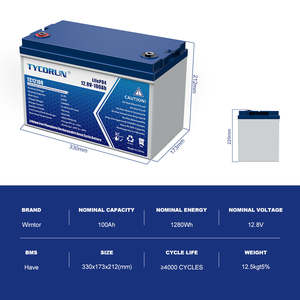 Batería de Iones de Litio 12v 7ah 40ah 50ah 100ah 200ah Bms Lifepo4 Paquete de Baterías de Iones de Litio Almacenamiento Solar Baterías de Iones de Litio <span class=keywords><strong>en</strong></span> <span class=keywords><strong>Venta</strong></span> - Product Image 6