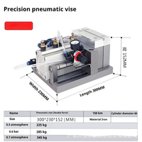 ANDUUK Étau pneumatique multifonctionnel avec deux cylindres, durable, appareil robuste pour machines-outils CNC
