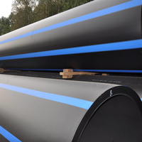 Tuyau en PE DN90 DN315 DN710, tuyau en plastique HDPE pour l'irrigation et les pipelines de gaz