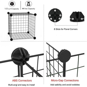 <span class=keywords><strong>Corral</strong></span> Metálico para Mascotas, Valla DIY con Puerta para Cachorros - Product Image 4