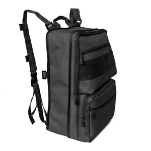Tactical Backpack Oxford Cloth Expandable Outdoor Hiking Bag Black Unisex Shoulder <b>Strap</b> Spring 2024 - Product Image 1
